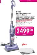 Shark Vac-Then-Steam 2-in-1 Vacuum Cleaner(Modl: 80SVS)-Each