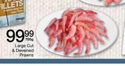 Large Cut & Deveined Prawns-700g
