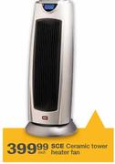SCE Ceramic Tower Heater Fan-Each