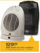 SCE Heater Fan With Oscillation-Each