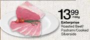 Enterprise Roasted Beef/Pastrami/Cooked Silverside-100g