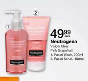 Neutrogene Visibly Clear Pink Grape Fruit Facial Scrub-150ml