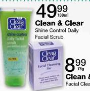 Clean & Clear Shine Control Daily Facial Scrub-100ml