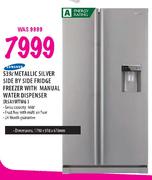 Samsung 539L Metallic Silver Side By Side Fridge Freezer With Manual Water Dispenser (RSA1WTMG)