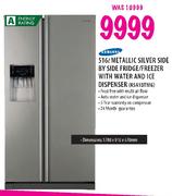 Samsung 516L Metallic Silver Side By Side Fridge/Freezer With Water And Ice Dispenser (RSA1DTM6)
