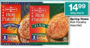 Spring Home Roti Paratha Assorted-320g Each
