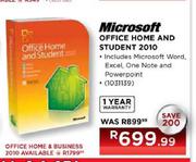 Microsoft Office Home and Student 2010