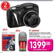 Canon Sx130 Ultra Zoom Camera Bundle 