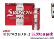 Srixon 12's Distance Golf Balls-Per Pack