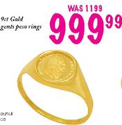 9ct Gold Gents Pesa Rings
