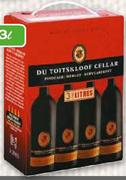 Du Toitskloof Cellar Pinotage/Merlot/Ruby Cabernet-3Ltr.