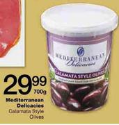 Mediterranean Delicacies Calamata Style Oilves-700gm 