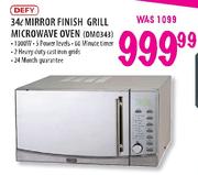 Defy Mirror Finish Grill Microwave Oven-34Ltr(DMO343)