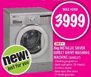 Defy Metallic Silver Direct Drive Washing Machine- 8kg(DAW327)