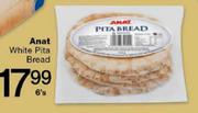 Anat White Pita Bread-6's