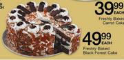 Freshly Baked Black Forest Cake Each