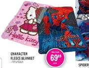 Character Fleece Blanket 127 x 152cm-Each