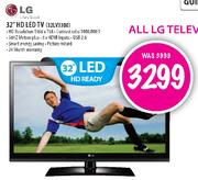 LG 32" HD LED TV(32LV3300)