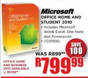 Microsoft Office Home and Student 2010