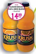Clover Krush 100% Juice Blend-1.5Ltr-Each