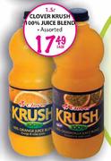Clover Krush 100% Juice Blend-1.5Ltr-Each