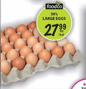 Foodco Large Eggs-30's Per Tray