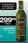 Glenfiddich 12-Year-Old Whisky-750ml