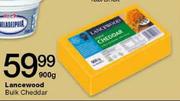 Lancewood Bulk Cheddar-900g