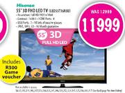 Hisense 3D FHD LED TV-55"