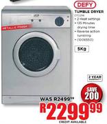 Defy Metallic Finish Tumble Dryer-5kg