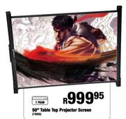 50" Table Top Projector Screen