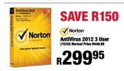 Norton Antivirus 2012 3 User
