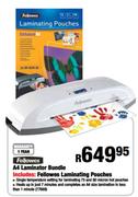 Fellowes A4 Laminator Bundle