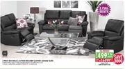 Rochelle 5 Action Recliner Leather Lounge Suite-3Pcs.