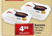 Supreme Peri-Peri Chicken Livers-250g Each