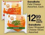 Dairybelle Easy Wrapped Cheese Slices-200gm Each