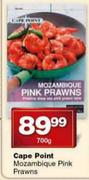 Cape Point Mozambique Pink Prawns-700g