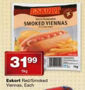 Eskort Red/Smoked Viennas-1kg
