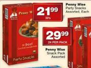 Penny Wise Party Snacks Assorted-30's