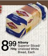 Albany Superior Sliced/Unsliced White Bread-700Gm