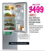 Defy Metallic Silver Bottom Freezer Fridge-266Ltr(DFC381)