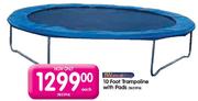 Bounceking 10 Foot Trampoline With Padds Each