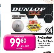 Dunlop Tour Golf Balls Per Pack 
