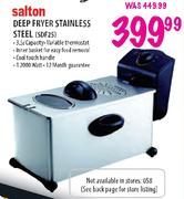 Salton Deep Fryer Stainless Steel (SDF25)