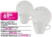 Double Well Saucer-Per 6 Pack