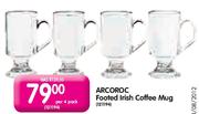 Arcoroc Footed Irish Coffee Mug-Per 4 Pack