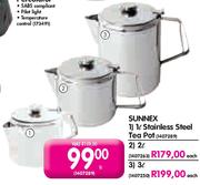 Sunnex Stainless Steel Tea Pot-3l Each