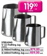 Steelking Frothing Jug-1.2l Each