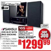 Sansui DVD Hi-Fi With iPad Docking