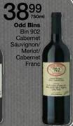 Odd Bins Bin 902 Cabernet Sauvignon/Merlot/Cabernet Franc-750ml Each